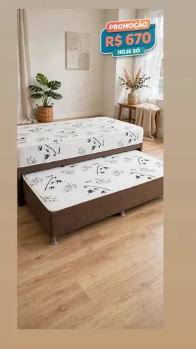 Cama solteiro auxiliar