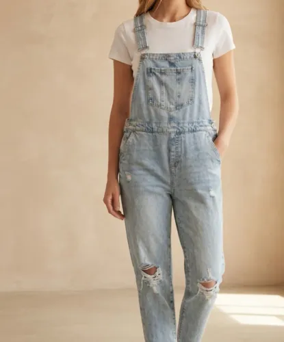 Macacão Jeans C&A super estiloso + Vestido Hering