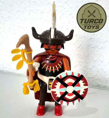 PLAYMOBIL WESTERN 1993 - INDIO XAMÃ COMPLETO (ORIGINAL) SEM DETALHES!