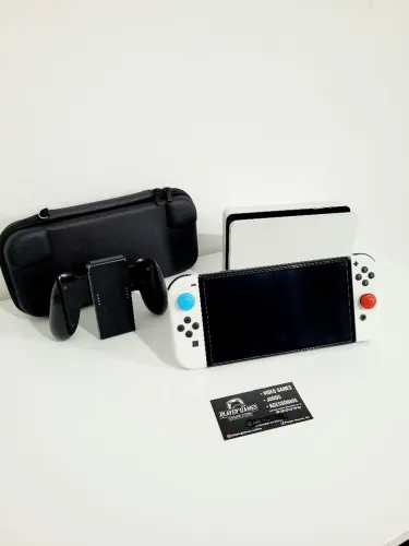 Nintendo Switch Oled Desbloqueado!! (Aceito Cartão)