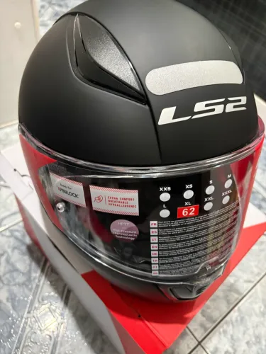 Capacete LS2 Rapid FF353 Preto Fosco Tamanho 62 (XL/GG)