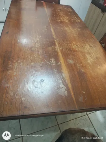 MESA DE 6 LUGARES DE MADEIRA