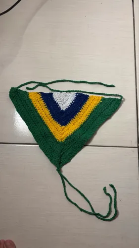 Croped Brasil (Crochê)