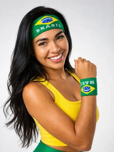 CONJUNTO FAIXA DE CABELO TESTEIRA E MUNHEQUEIRA