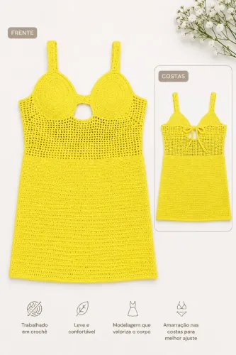 Vestido de crochê