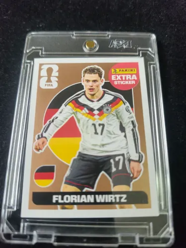 Extra Sticker Panini | Florian Wirtz | Alemanha | Case Magnético de Acrílico | Figurinha