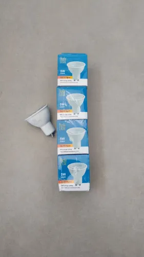 Lâmpada led dicróica, 5W bivolt branco frio para spot , kit com 4 lâmpadas
