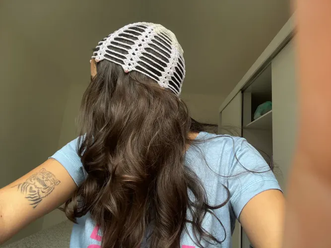 BANDANA E HEADPIECE DE CROCHÊ 