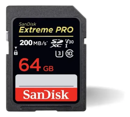 Cartão de Memoria Sandisk Extreme PRO 64GB 170MBs