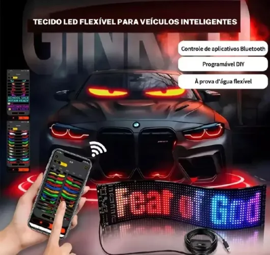olhos carinhosos em led.