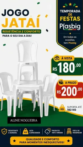Jogo de Plástico Jatai