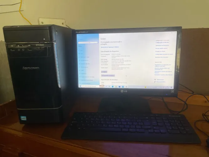 Vendo computador Lenovo I3 - 500 gb - 6 gb RAM - tela 19"