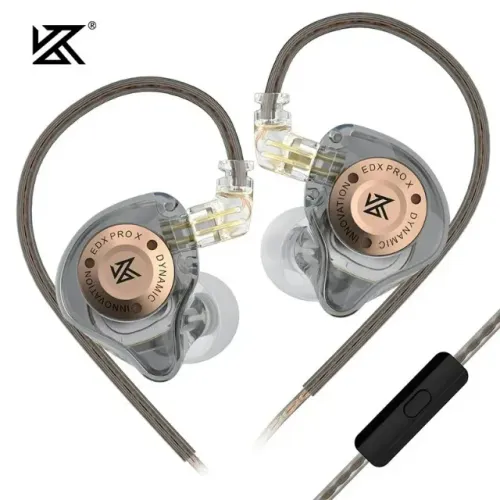 KZ EDX Pro X - Fone de Ouvido Profissional Retorno de Palco Driver Dinamico