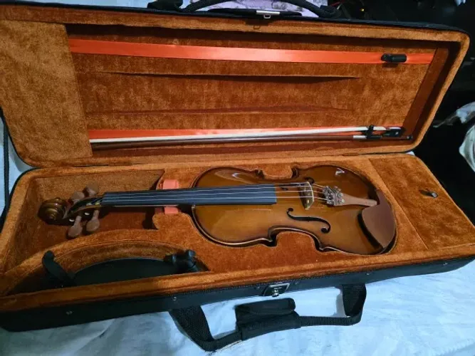 Violino Eagle VK 441 Completo + Ajustado por Luthier + Acessórios (Semi-novo)