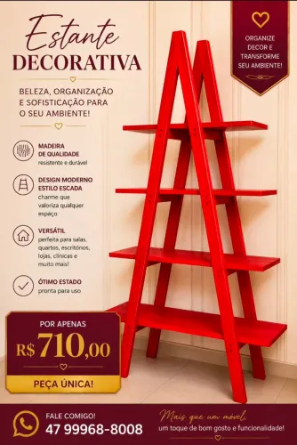 Estante decorativa