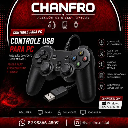 Controle usb pc