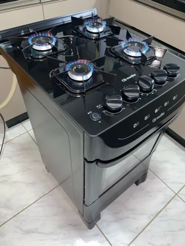 Fogão Mesa Vidro Automático Seminovo- Entrego !