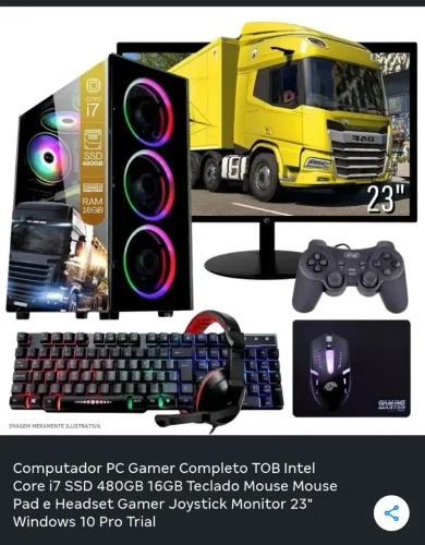 Vendo ou troco PC Gamer por iPhone 13 pra cima