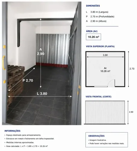 BOX PARA ALUGAR
