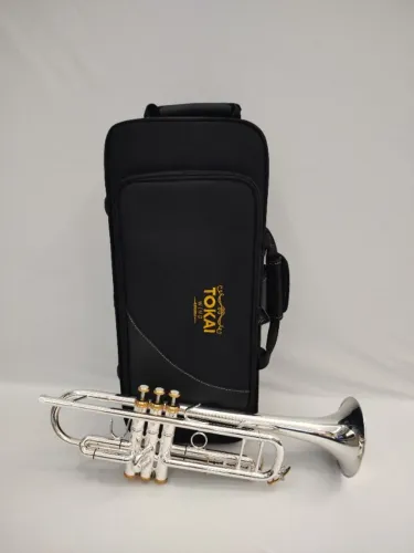 Trompete Tokai TR-400PG Sib -Prata c/ Dourado - Novo - Parcelo 18x cartão