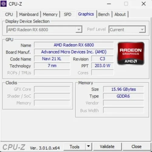 Vendo RX6800