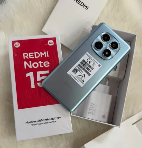 Telefone - Lacrado - Redmi Note 15 Lançamentoooo - 256/8 + (4G) Dual Sim Azul