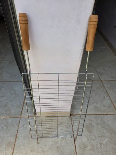 Grelha de inox para churrasqueira
