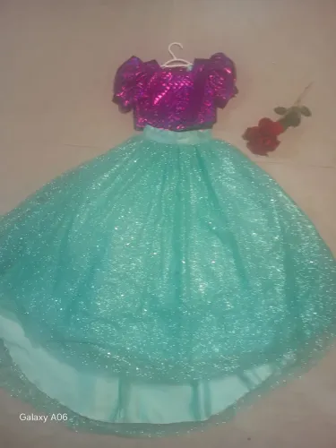 Fantasia da princesa Ariel de luxo