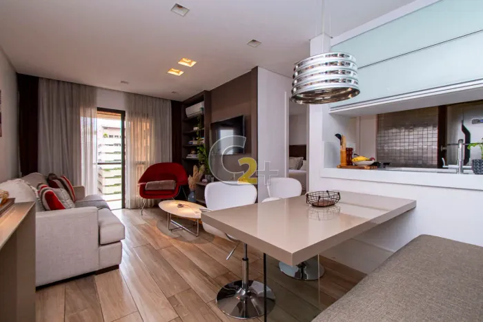 Apartamento mobiliado à venda no Jardins com 1 suíte e 1 vaga.