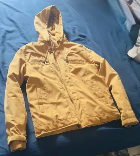 Jaqueta Masculina Blusa Forrada Com Pelos Capuz Removivel
