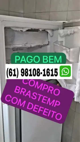Geladeira com defeito .