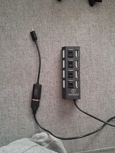 Hub usb 4 portas + Cabo otg tipo C