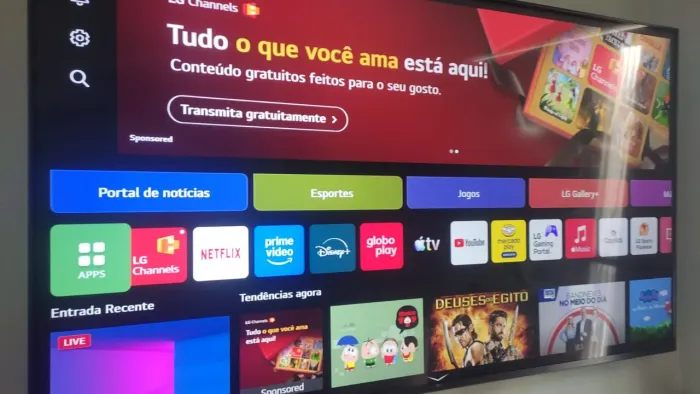 Smart tv lg 55 polegadas 4k borda infinita comando de voz com alexa urgente