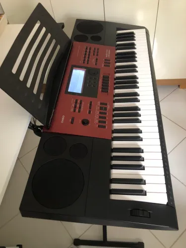 Teclado musical Cássio CTK-6250 + Bolsa + Pedal Sustein + Suporte