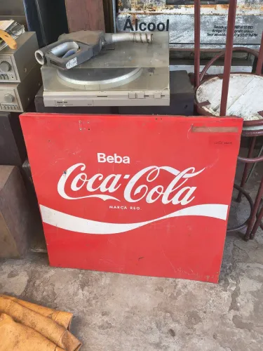 Placa coca cola lateral de freezer