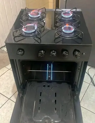 Fogao mesa de vidro