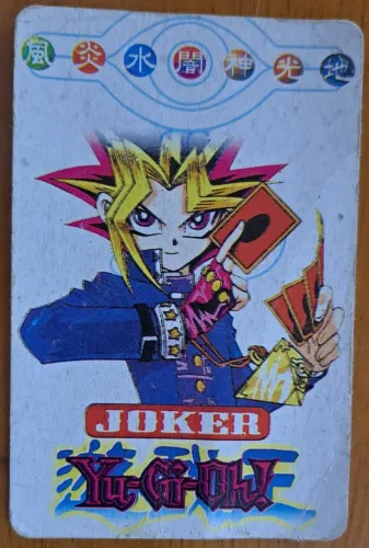CARTÃO COLECIONÁVEL VINTAGE YU-GI-OH! YUGI MUTO "JOKER" - ITEM RARO ANOS 2000