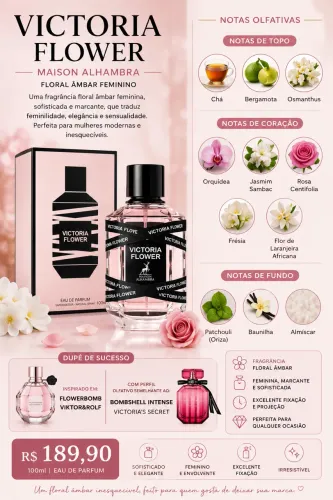 Perfume árabe VICTORIA FLOWER MAISON ALHAMBRA
