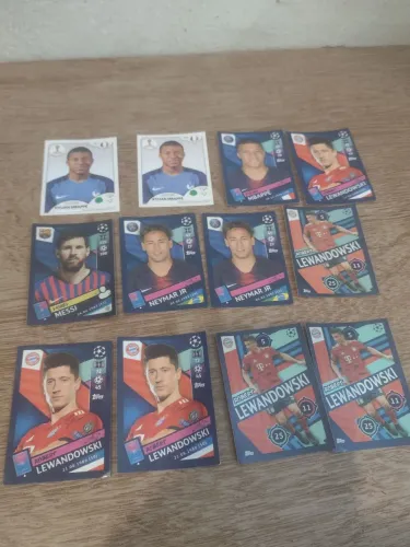 Figurinhas  Neymar ,mbape, Champions league e  copa 2018