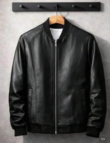 JAQUETA DE COURO MASCULINA