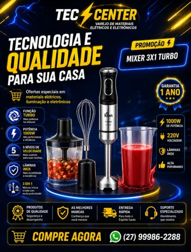 Mixer 3X1 Turbo Inox