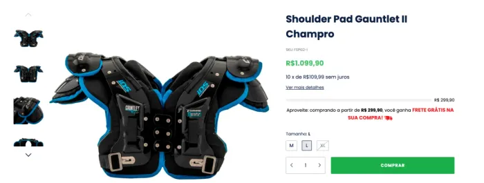 Shoulder Pad Gauntlet II Champro