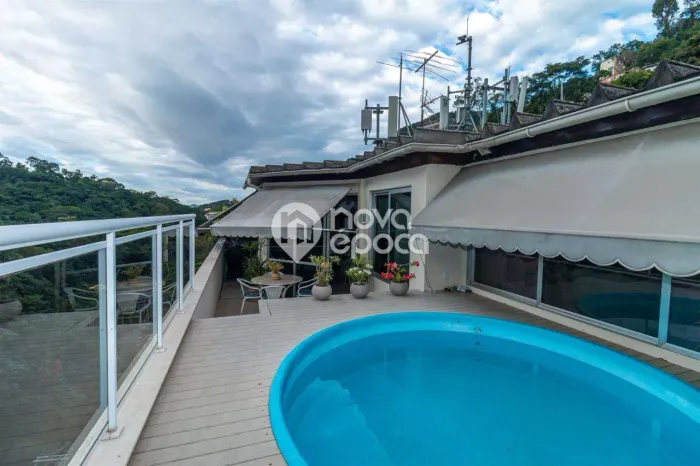 Cosme Velho | Cobertura 4 quartos, sendo 1 suite