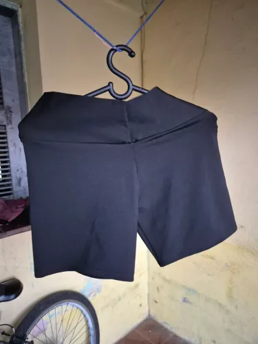 Short leg preto feminino, Tamanho M. Usada 1 vez