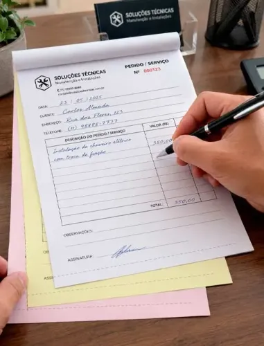 Talão de pedido, blocos de notas, receituários!