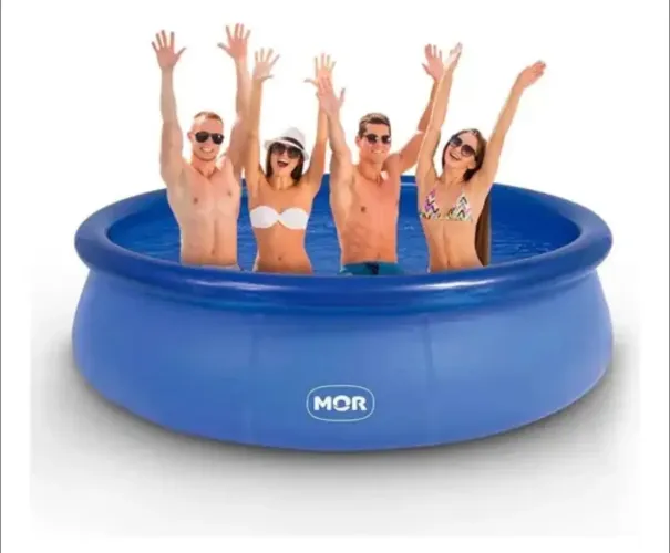 Piscina inflável 2.400L mor + capa circular 2.400 L