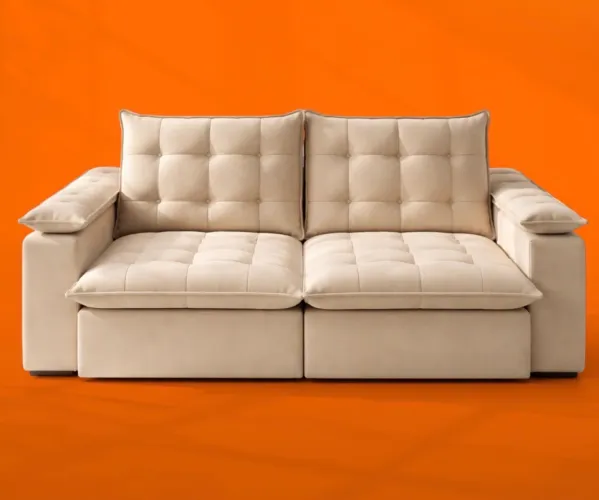Sofá Retrátil Molas Ensacadas PROMOÇÃO 