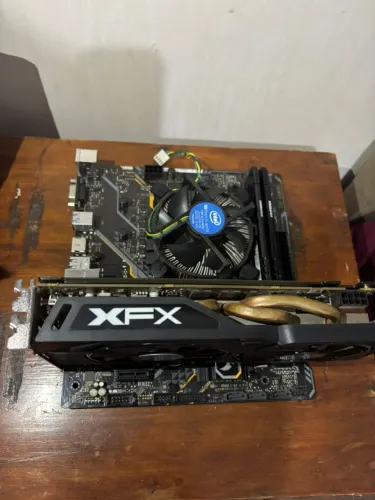 Kit i5 9ª Ger, 16GB RAM, RX 480 4GB, Placa Mãe H310
