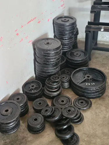 Anilhas para exercícios academia 