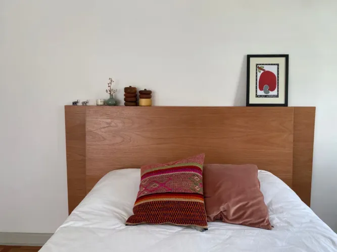 Cama Box Casal + Colchão de Molas + Cabeceira | Muito Confortável | Bom Estado